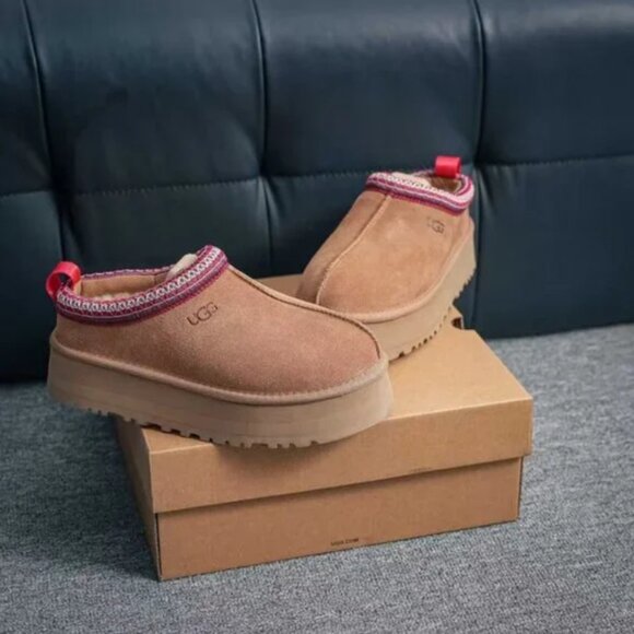 UGG Tazz Chestnut Platform Mule Clog Slipper - Picture 2 of 9